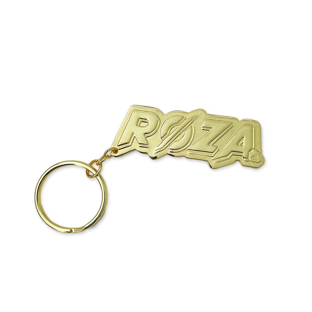 Røza Keychain Gold – 100% Hardcore