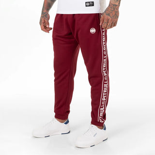 Pit Bull West Coast Jogging Suit Taped Terry Burgundy