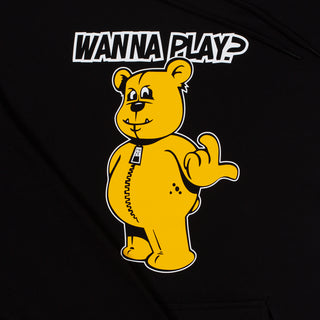 Dj Paul Elstak Hoodie Forze Wanna Play? Zwart