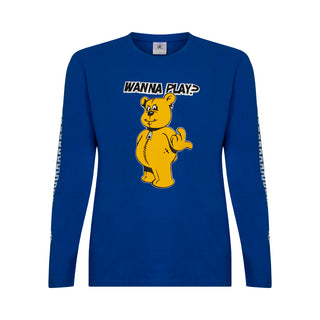 DJ Paul Elstak Longsleeve Forze Wanna Play? Blauw