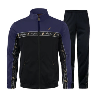Australian Acetate Trainingsuit With Taping Cosmo Blue/Black