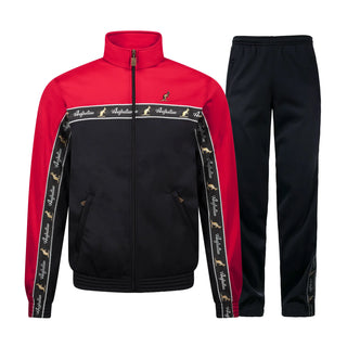 Australian Acetate Trainingsuit With Taping Red/Black
