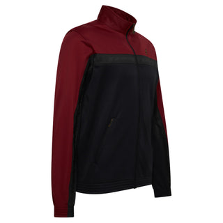 Australian Acetate Trainingsuit With Shadow Taping Black | Bordeaux Red