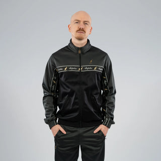 Australian Acetate Trainingsuit With Taping Antracite