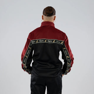 Australian Duo Training Jacket With Taping Black | Bordeaux Red