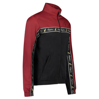 Australian Duo Training Jacket With Taping Black | Bordeaux Red