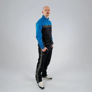 Australian Duo Training Jacket With Taping Black | Capri Blue