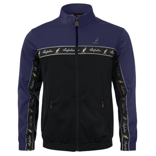 Australian Duo Training Jacket With Taping Black | Cosmo Blue