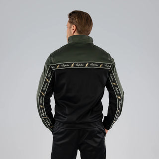 Australian Acetate Trainingsuit With Taping Green Dill/Black