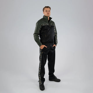 Australian Duo Training Jacket With Taping Black | Green Dill