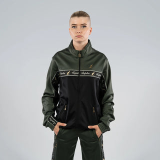 Australian Acetate Trainingsuit With Taping Green Dill