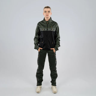 Australian Duo Training Jacket With Taping Black | Green Dill
