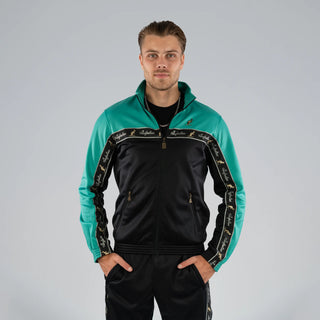 Australian Duo Training Jacket With Taping Black | Mint Green