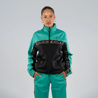 Australian Duo Training Jacket With Taping Black | Mint Green