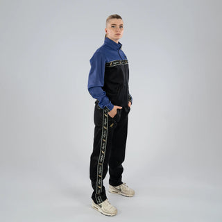 Australian Duo Training Jacket With Taping Black | Pervinca Blue