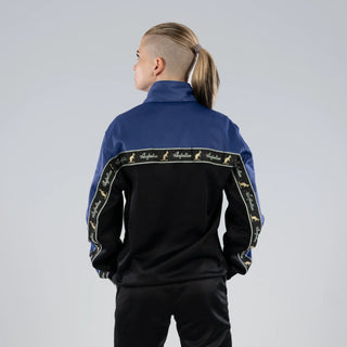 Australian Duo Training Jacket With Taping Black | Pervinca Blue