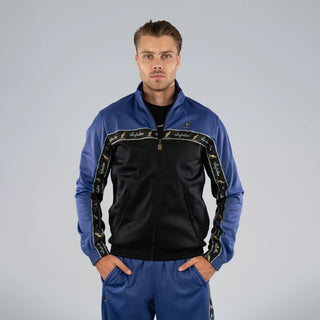 Australian Duo Training Jacket With Taping Black | Pervinca Blue