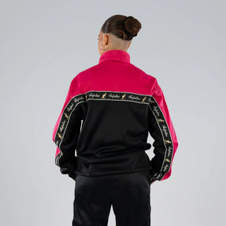 Australian Acetate Trainingsuit With Taping Pink/Black
