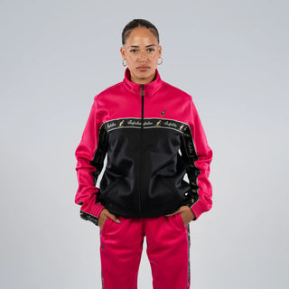 Australian Acetate Trainingsuit With Taping Pink