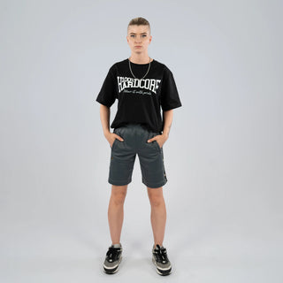 Australian Training Shorts with Taping Grey