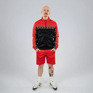 Australian Training Shorts with Taping Red