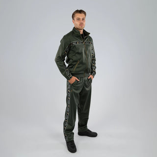Australian Training Jacket With Taping Green Dill