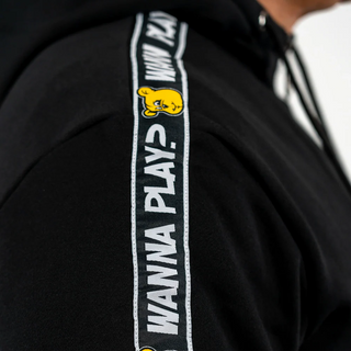 Sudadera con capucha y cremallera de Paul Elstak Wanna Play Taped