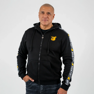 Sudadera con capucha y cremallera de Paul Elstak Wanna Play Taped