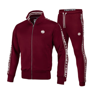 Pit Bull West Coast Jogging Suit Taped Terry Burgundy