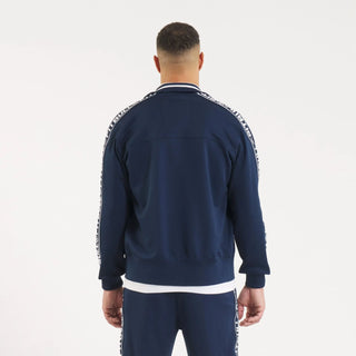 Pit Bull West Coast Oldschool Training Jacket Tape Logo Terry Navy