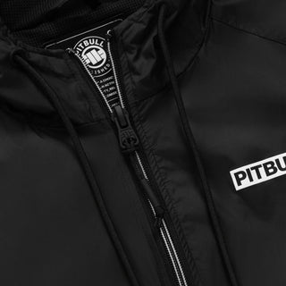 Pit Bull West Coast Windbreaker Jacket Athletic Logo Black