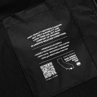 Pit Bull West Coast Windbreaker Jacket Athletic Logo Black