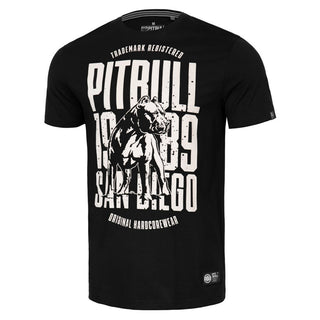 Pit Bull West Coast T-Shirt San Diego Dog Black