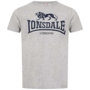 Lonsdale Classsic T-Shirt Kingswood Grijs/Donker Blauw