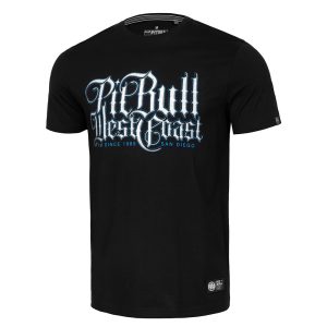 Pit Bull West Coast T-shirt Skull Dog 23 Zwart