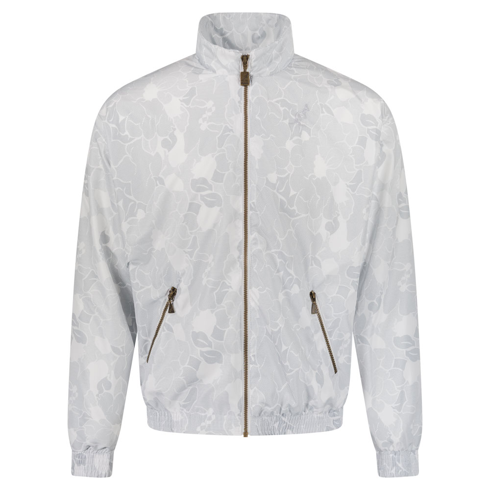 Australian Oldschool Training Jacket White Flowers - 100% Hardcore