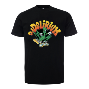 Dj Delirium T-Shirt Logo Zwart