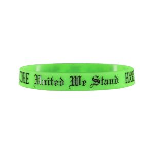 100% Hardcore Armbandje United We Stand Neon Groen