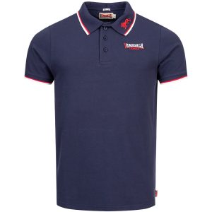 Lonsdale Slimfit Polo The Lion Donkerblauw