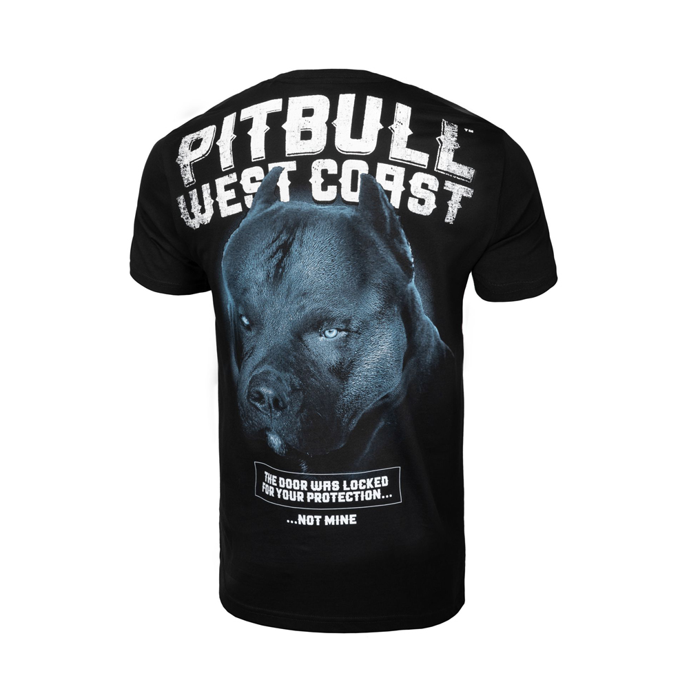 Pit Bull West Coast T-Shirt Black Dog